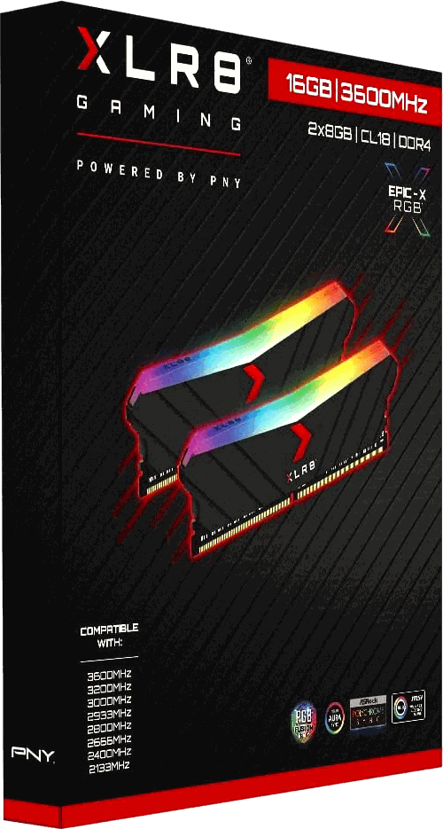PNY XLR8 Gaming EPIC-X RGB · DDR4-3600